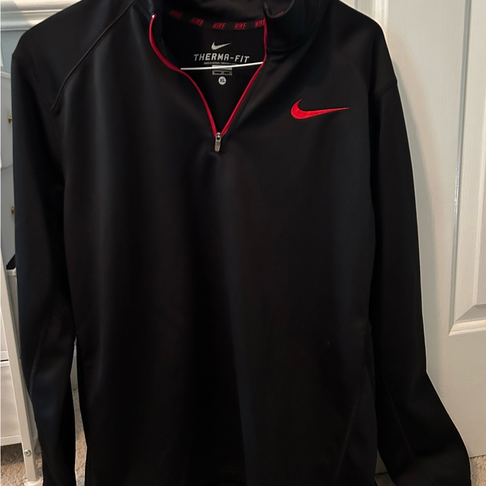 Nike Black and Red Performance Jacket